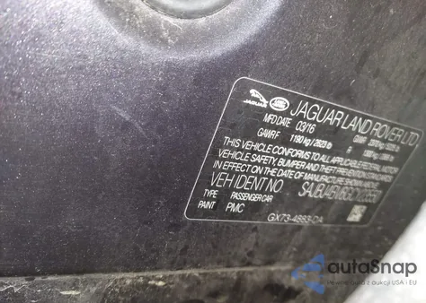 2016 Jaguar Xf 35T Premium from USA, damaged, VIN SAJBJ4BV6GCY23550